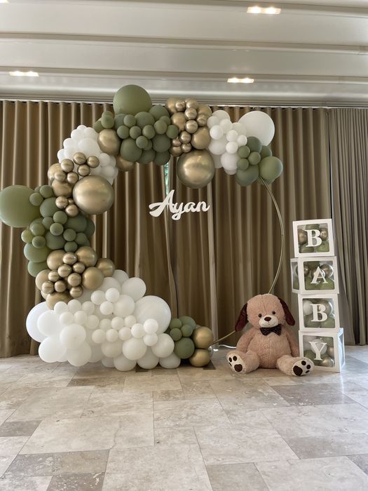 Aranjament arcada baloane / Photocorner Botez / Nunta / Majorat / Corp