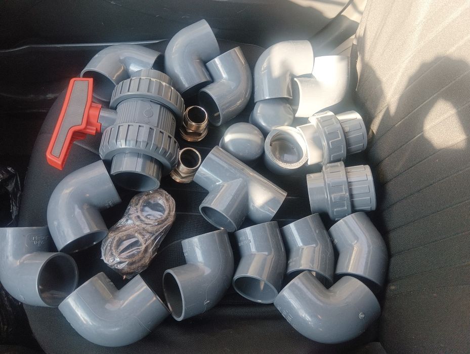 Pimtas (Turkiya) PVX fitinglar to‘plami — 50 mm (Basseyn va sug'orish