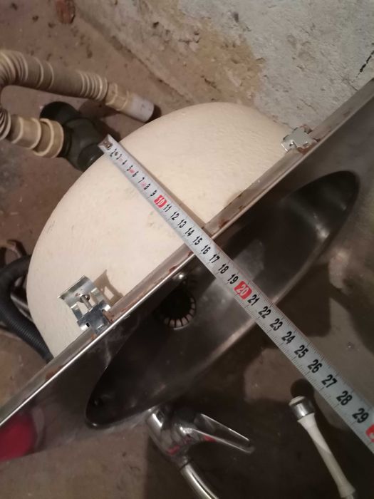 Мивка за кухня със смесител, корито 40см. Външен размер 44.5