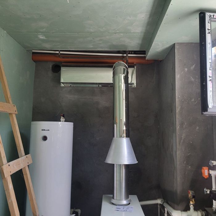 Установка дымохода