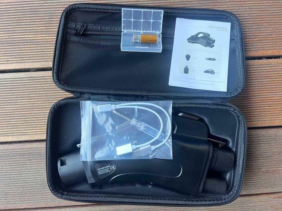 Адаптор за зарядно за електромобил CCS2 към GB/T китайски стандарт