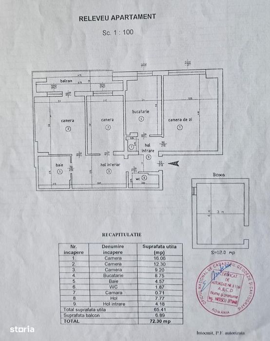 Apartament inchiriat cu 3 camere in zona Bld Independentei