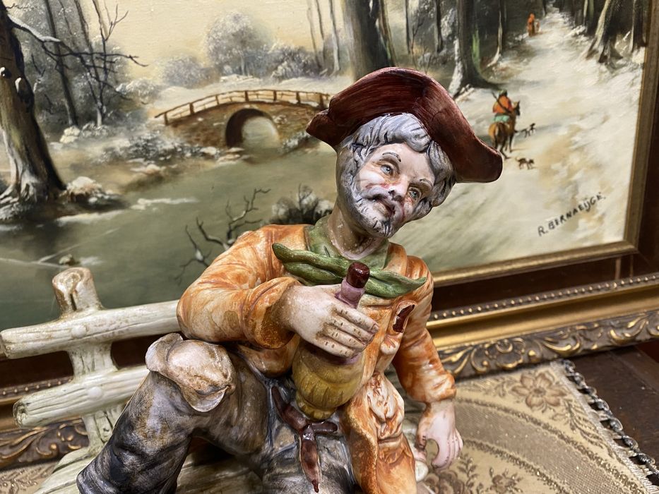 Порцеланова фигура Каподимонте Италия 1970