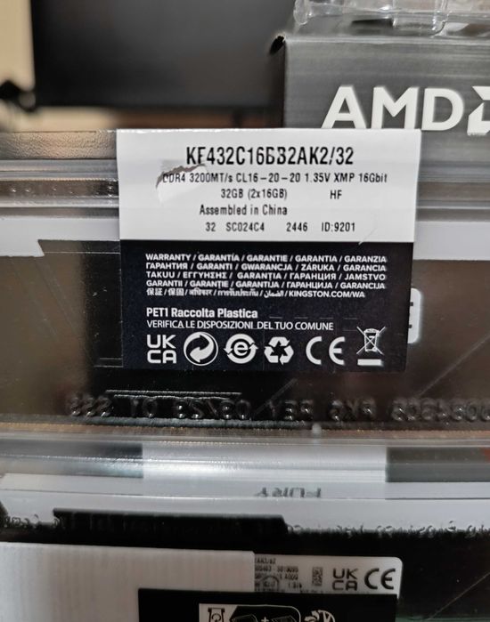 Kingston FURY Beast Black RGB 32GB (2x16GB) DDR4 3200MHz CL16