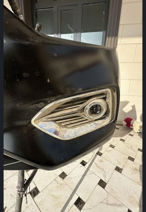 Передний бампер на Hyundai accent