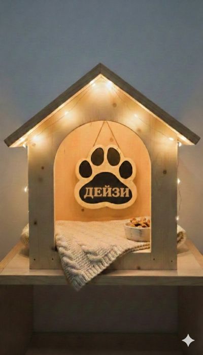 Персонализирана дървена табела "Лапа"