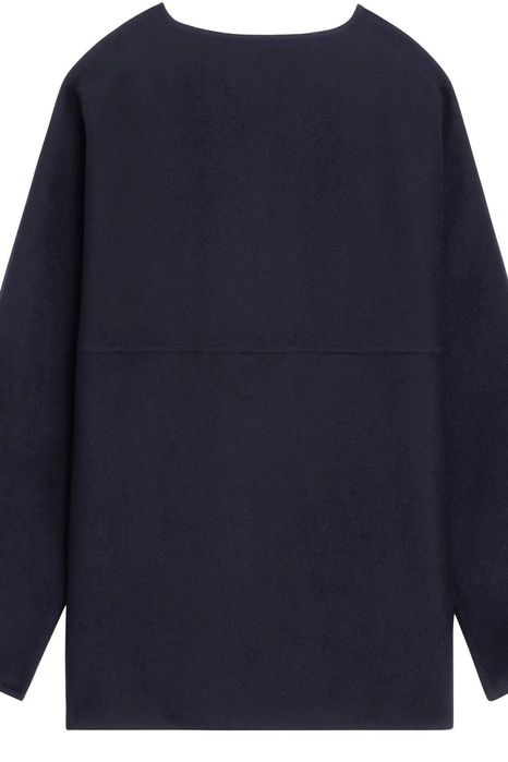 Palton oversize din amestec de lana și casmir Massimo Dutti