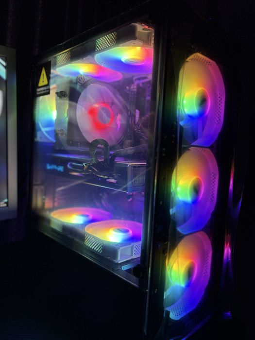 Pc Gaming Setup Complet 2000 GB i5 doua monitoare 16 gb ram rx580 OC