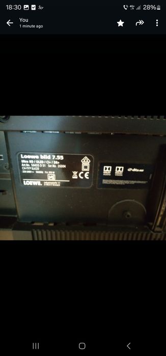 Oled loewe bild 7.55 139cm sunet bose 1000 gb memorie interna