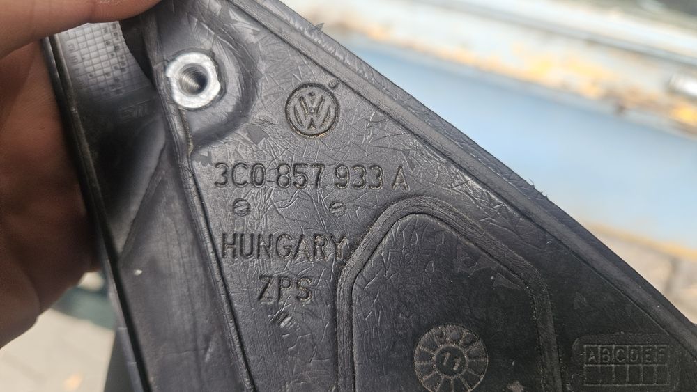 Ляво Странично огледало за VW Passat B7/Пассат Б7 Сиво черно