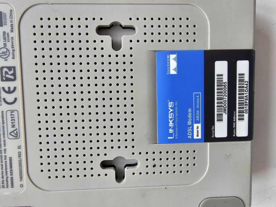 ADSL модем CISCO Linksys AM200 - Annex A