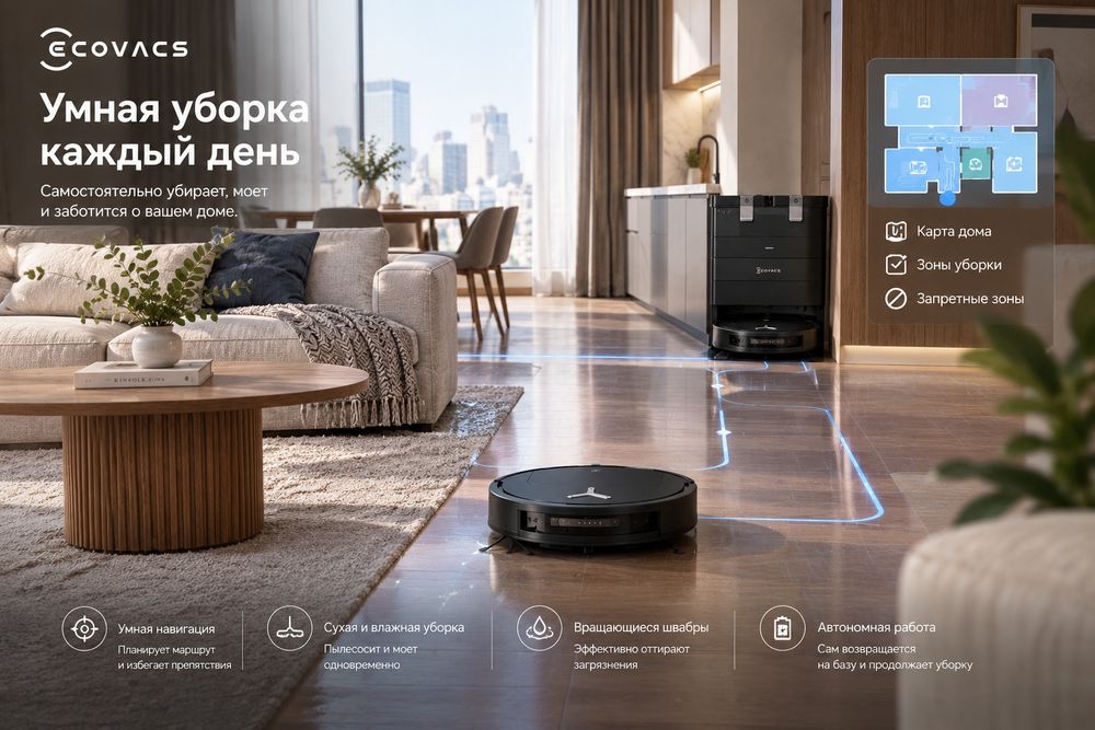 Робот-пылесос Ecovacs Deebot T50 Pro