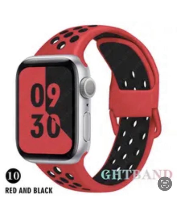 Curea Husa Silicon Catifea Perforata Gauri Incarcator Ceas Apple Watch