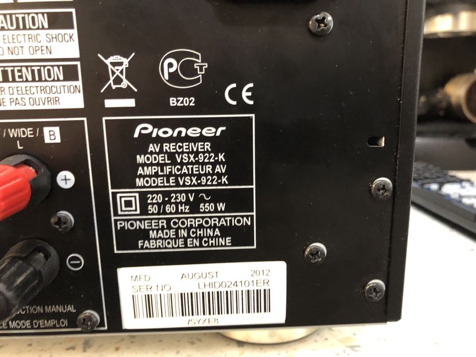 Pioneer VSX-922 resiver