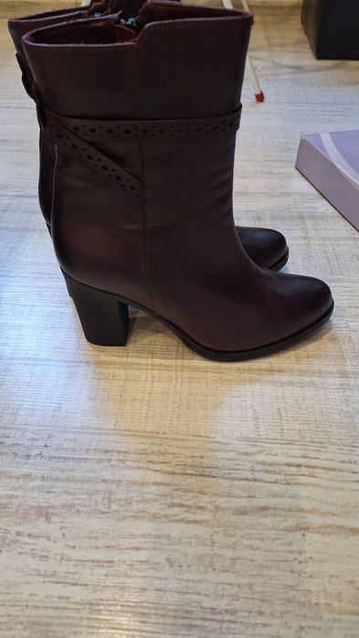 Нови!Дамски боти естествена кожа