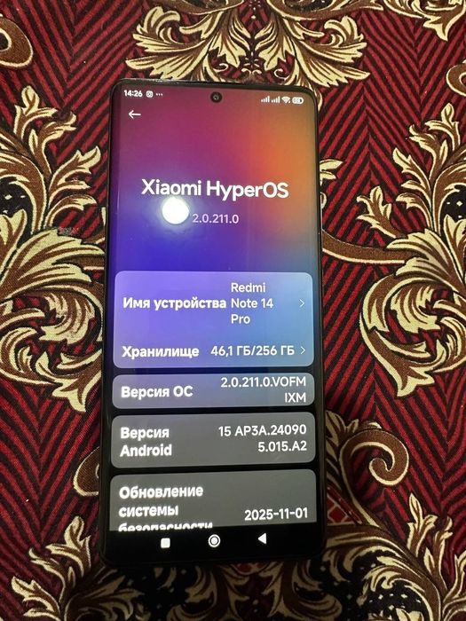 Srochna sotiladi redmi not 14 pro 5 g 3 xafta tutilgan yoki xonor 9 d