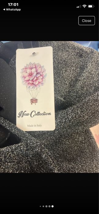 Rochie neagră cu sclipici