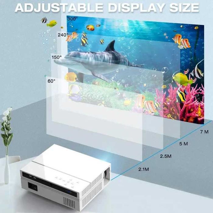 Проектор TOPVISION T26L, 300", Native 1080P, 6500 Lux, 150 000 часа