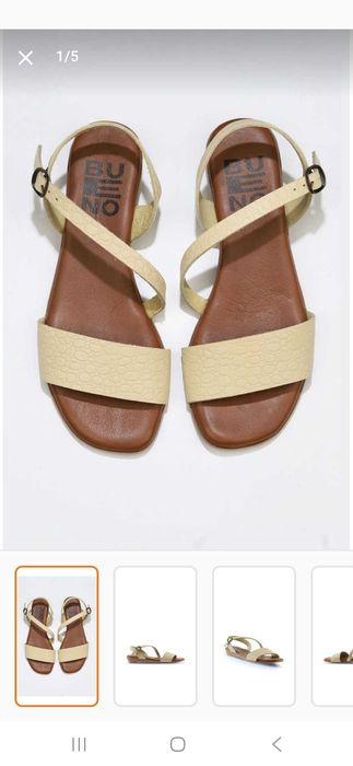 Елегантни дамски сандали от естествена кожа