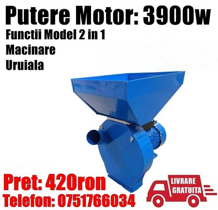 Moara Macinat Ciocanele Cereale Stiulet 3.9kw 300kg  LivratGRATUIT BZ