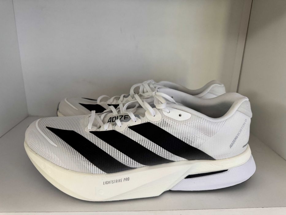 Adidas Adizero Boston 13 – Cloud White/Core Black/Dash Grey – Marimea 46 2/3 - Noi, nepurtati
