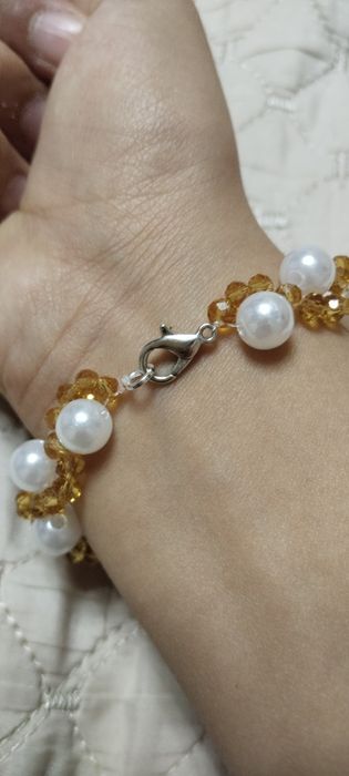 Браслет с качественными матеореалами. 17 см