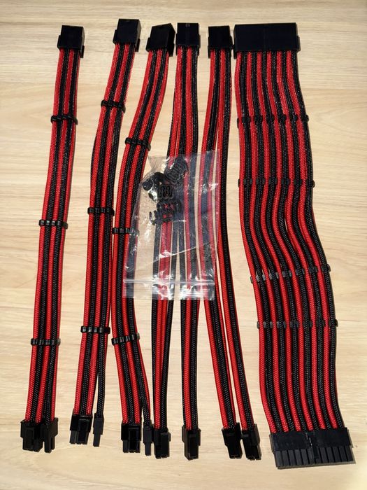 AsiaHorse Kit6 16AWG PSU cabluri prelungitoare sursa alimentare GPU PC