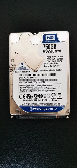 Hard disk 750 GB