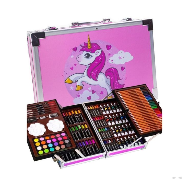 Набор художника 9 видов мальберт чемодан доя рисования