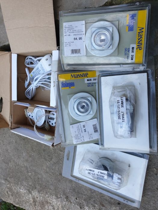 kit halogen / Spot IP65 alb cald 35W alb