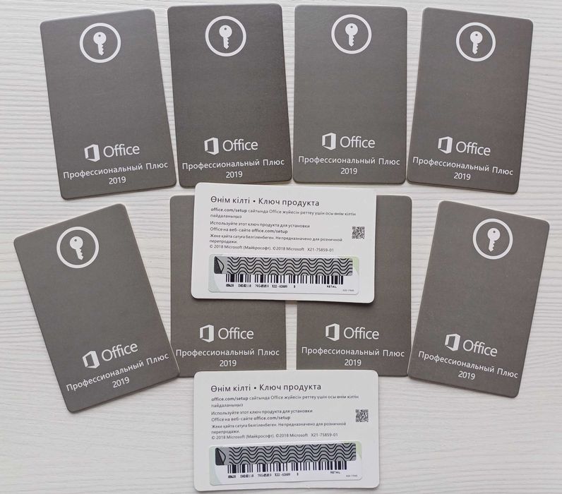 Бессрочный Office 2019 Professional Plus  Карта с ключом