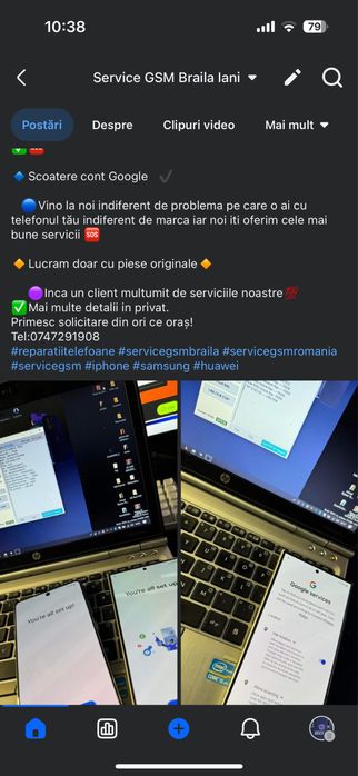 Service GsM Braila Iani Reparatii PC, telefoane NU MESAJE olx