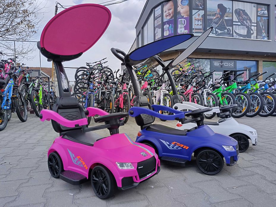 MONI Кола за бутане с дръжка Victory 2в1