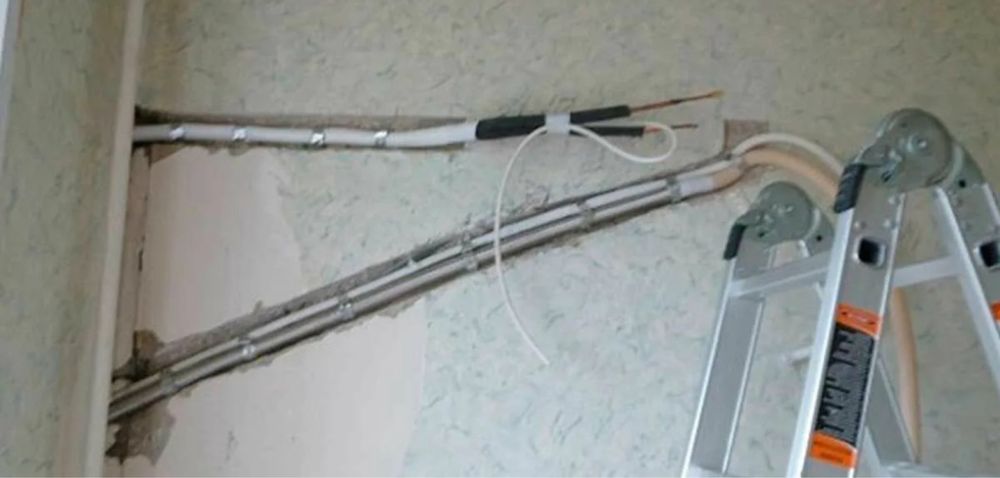 Установка кондиционера в два этапа