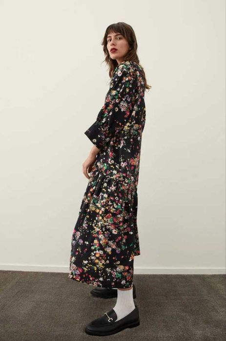 флорална рокля H&M р-р XL