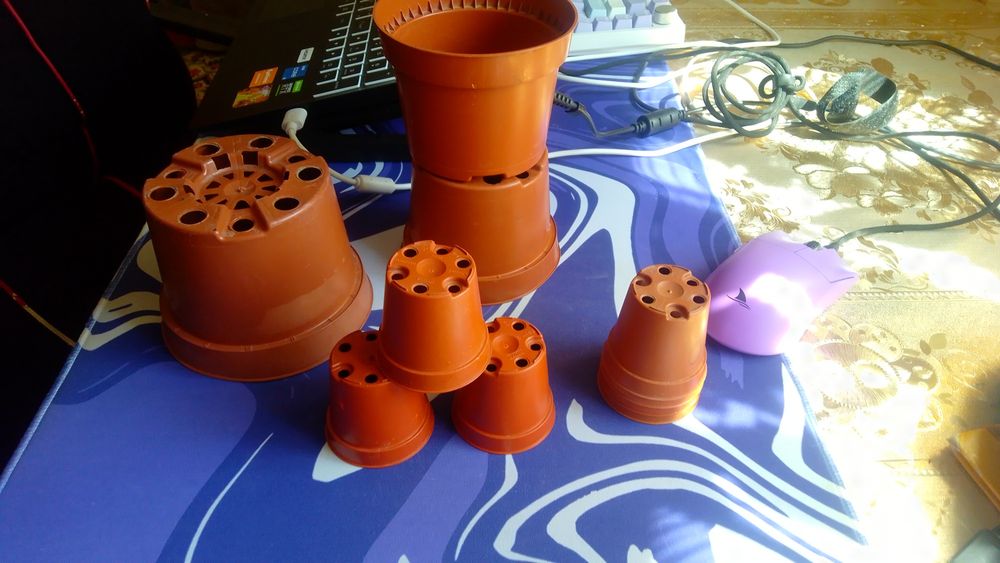 Обмен горшки для рассады.