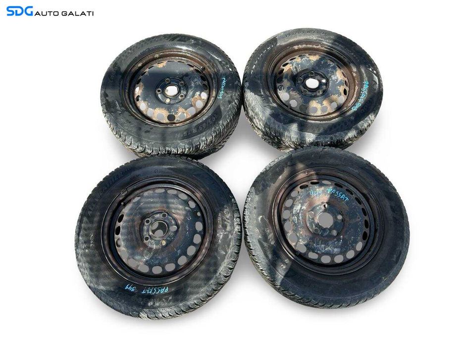 Set 4 Jante Janta Roata Roti Tabla 195 65 15 R15 Audi A3 8P 2004 - 2013 (6Jx15H2 ET45 4B0601027 2150924) [JNT0036]
