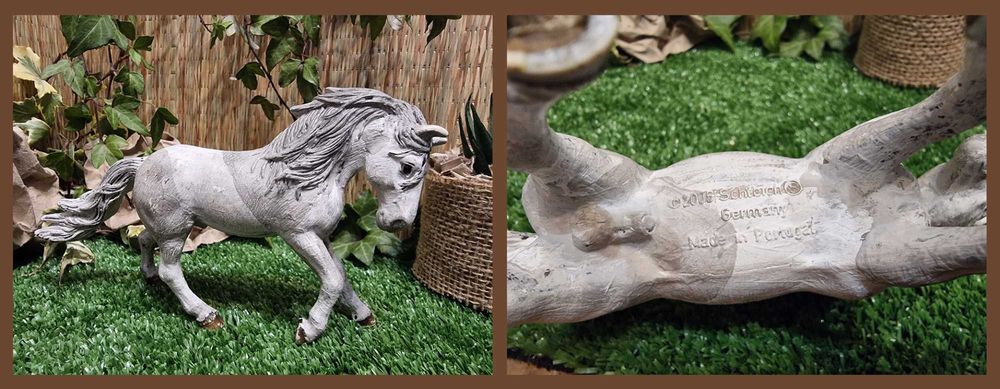 Set 2 cai Schleich, 1 cal+1 manz