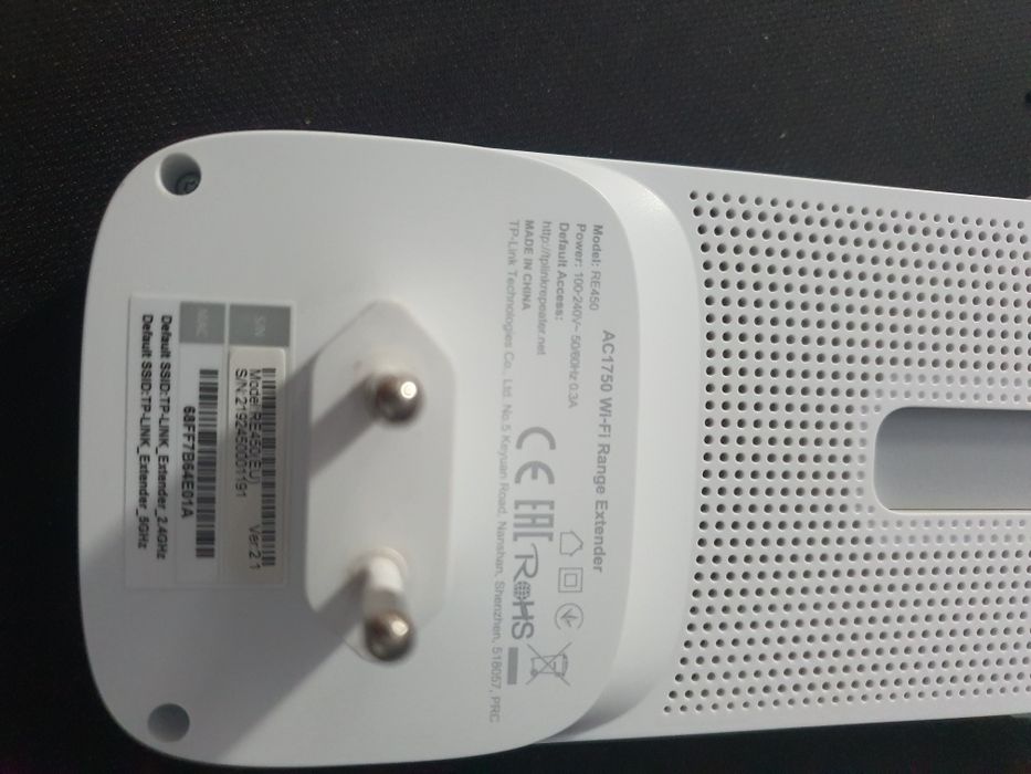 Range Extender Wi-Fi TP-Link RE450 AC1750 Dual Band, Gigabit