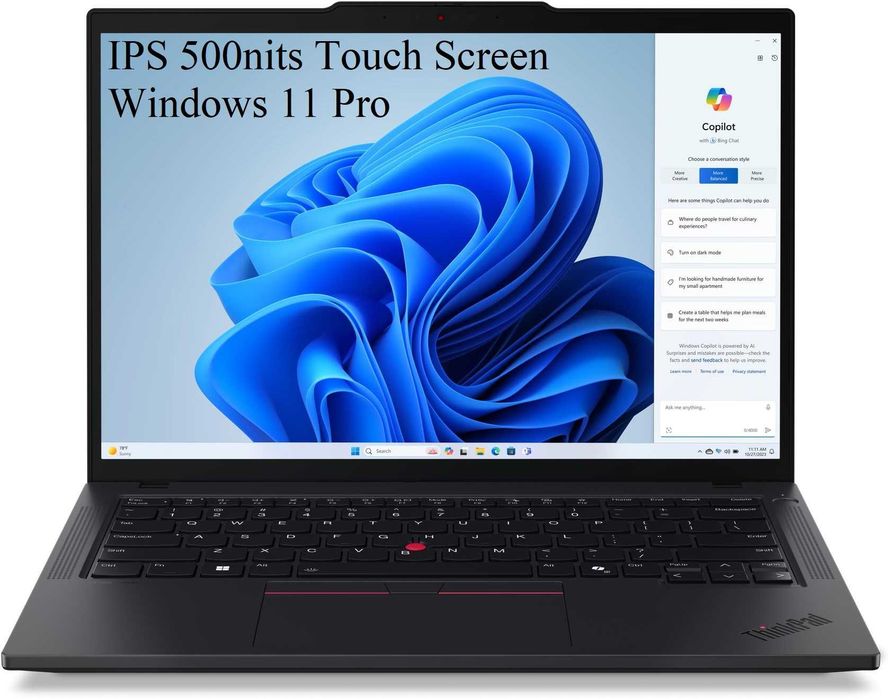 14" тъч ThinkPad T14 /Intel Core Ultra 5 135U 12-core /64GB DDR5/Win11