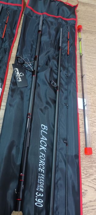 SET 2 Feedere FL BLACK FORCE 3.90 Actiune 60-150g