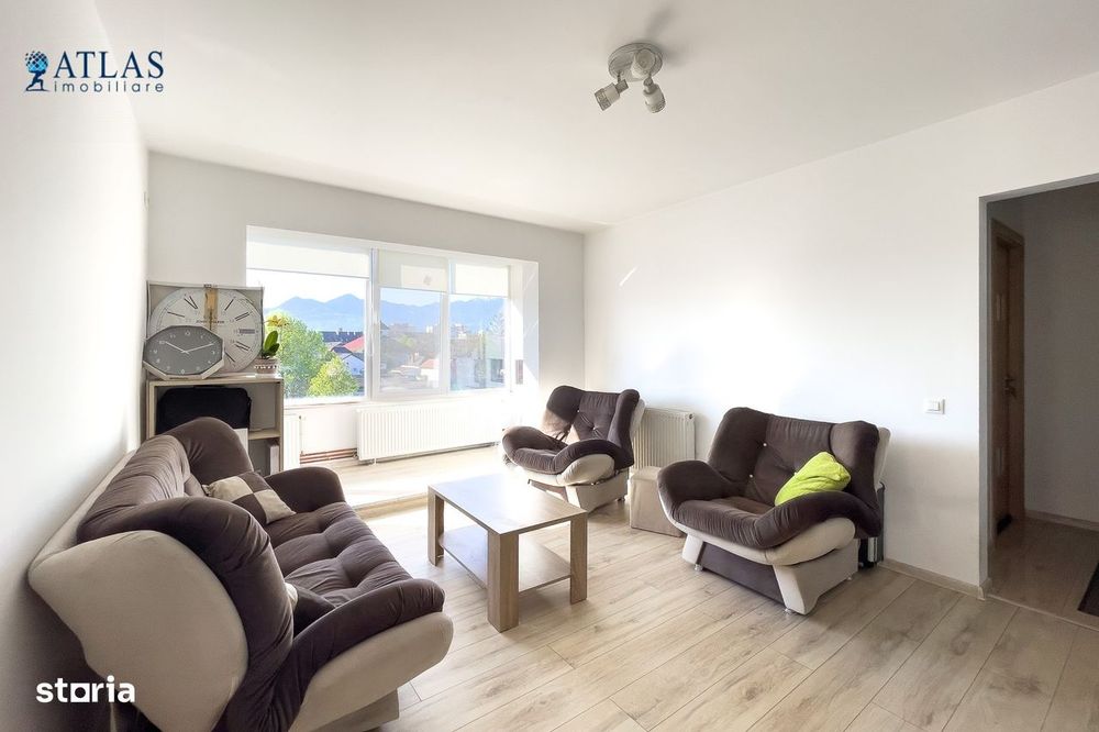 Apartament 2 camere, zona Județean, etaj 3/4, 50mp, mobilat si utilat