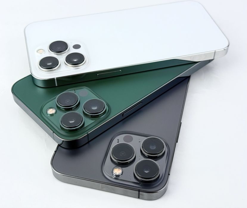 Apple iPhone 13 Pro 128GB Graphite / Green / Silver 100% Батерия!