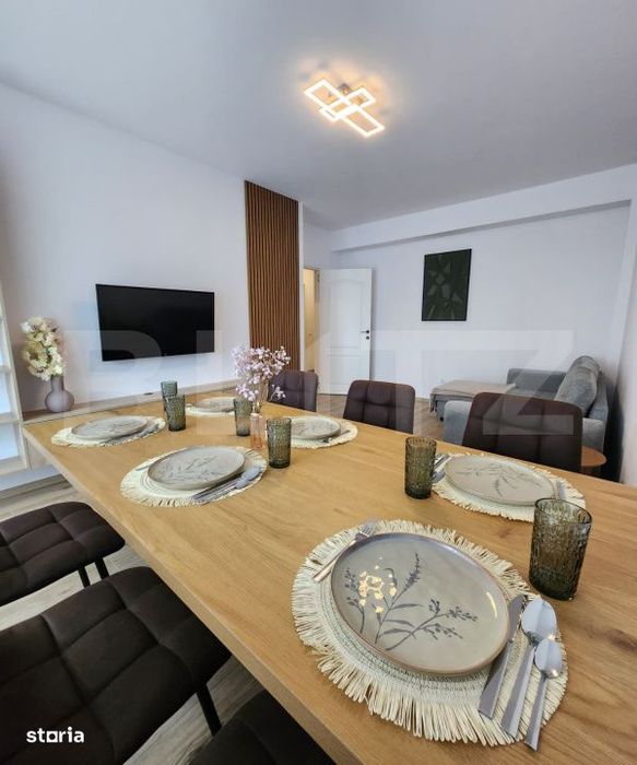 Apartament NOU, 2 camere, dressing, 55 mp, parcare, zona Terra — fotografia 1
