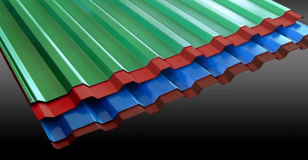 Профлист полимерный, крашеный. Фасад, металлочерепица, сайдинг, кирпич