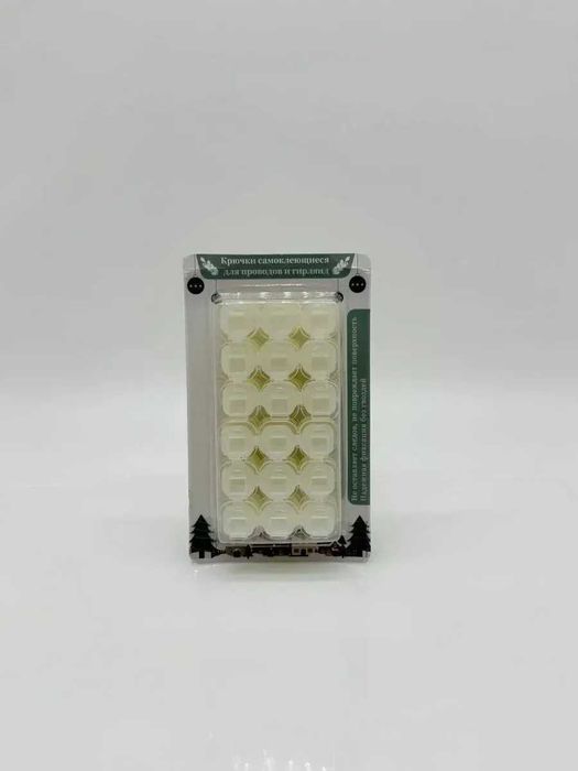 Крючки для гирлянд, проводки самоклеящиеся прозрачные, держатели 54 шт