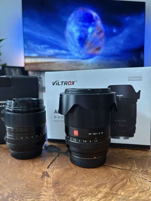 Продавам 2 обектива Fujinon 33mm f/1.4 и Viltrox 13mm f/1.4