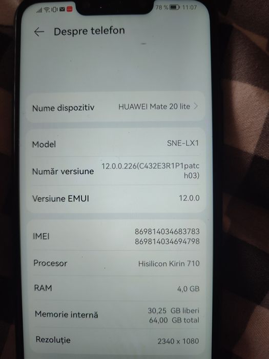 Vind Huawei mate 20lite
