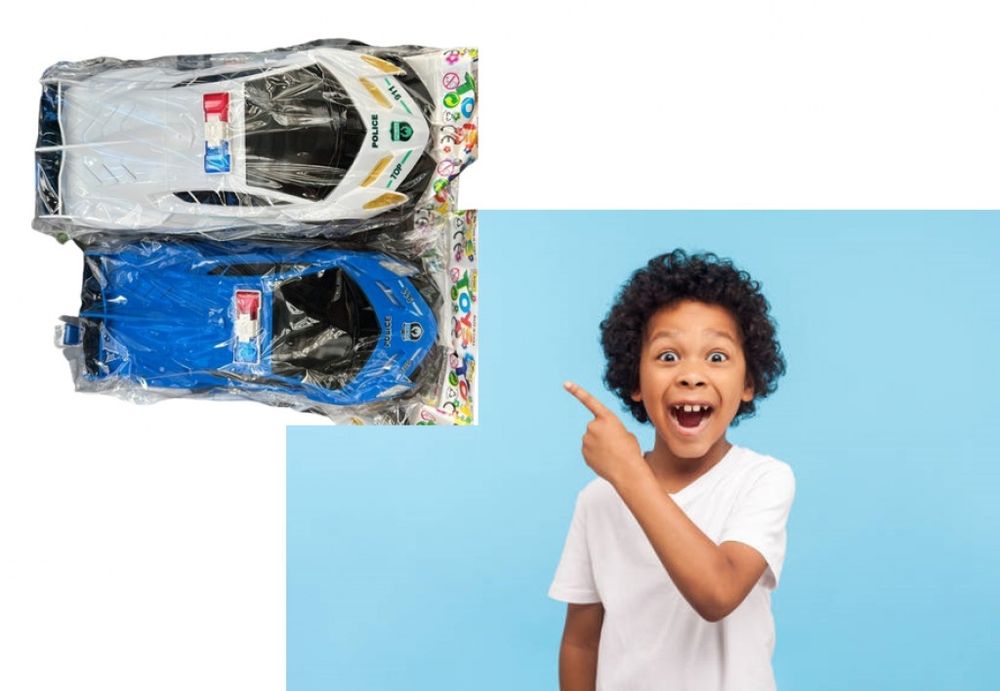 Стилна играчка полицейска кола