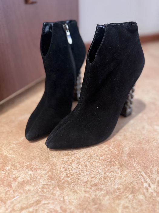 ботильоны замша натуральная